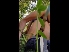 Daddy breeding a guy in a park 5