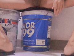 Sit hand job in the painter mechanic's room.