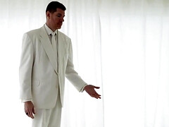 The mormon lad is getting examined by the tall DILF