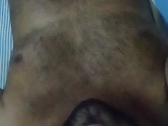 SL furry young dude with taut foreskin attempting to wank while have fun with foreskin