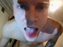 Bald Dude Jerks Off on Cam Sex Skype