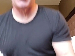 Pumping Out man juice on cookies and tonguing it