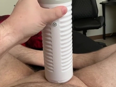 Meaty cum-shot from plaything