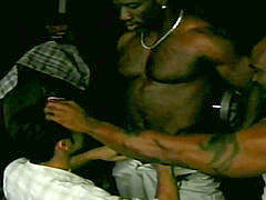 super-fucking-hot white fag Anal Fucked By Two Muscular Ghettos