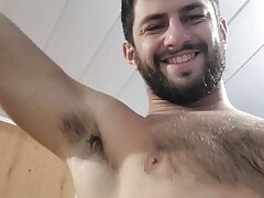 COCKY ALPHA MALE’S VERBAL BRAGGING - NAKED HAIRY UNCUT COCK