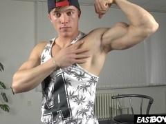 Buff gay, ripped stud, with washboard abs