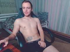Slim gay man with perfect body pleasures himself and shoots a huge load