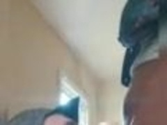 Beefcake deep down his facehole