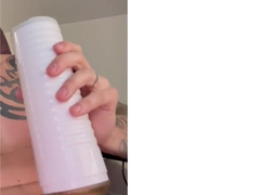 Ginormous Jizz-Shotgun Droplets Enormous pouring jism fountain POINT OF VIEW