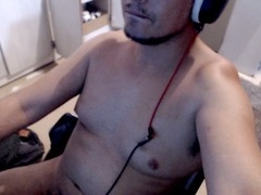 Gay jerking off, jizz, point of view