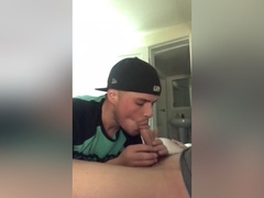 Hung STR8 Bro dares me to take his cock while GF out