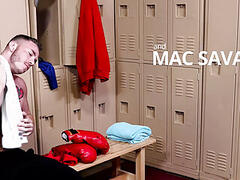 Silver Daddy Shows Off To Young Jock After Workout