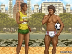 Novinho caught a duo in the shower and asked to partake