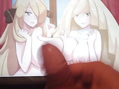 Cynthia X Lusamine Yuri Lesbian Cum Tribute SOP 1