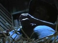 Horny cowboys fuck in a barn