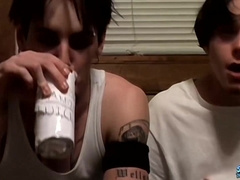 Insatiable Jocks Grasp Their Rigid Bones For A Wild Drill Sesh