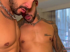 Damian Dragon And Jona Ortiz Pounded 3way After Lollipop Gargling