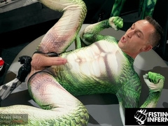 Hero's Shackled & Fisted By Teddy Villain - FistingInferno