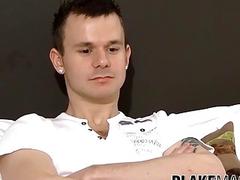 Cute young man from the UK is masturbating for the camera