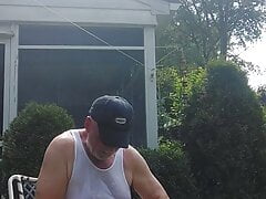 Part 2 of 2, Lumberjack Dad sawing tree