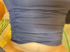 My friend's load ends up on top of the young guy's dick