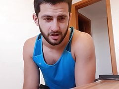 Get this amateur hunk's hot exclusive CUM video