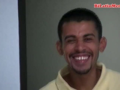 2 steamy latino men wwith yam-sized ungut jizz-shotguns inhale each other off