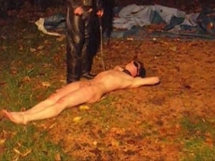 Obedient Soldier: Outdoor BDSM Spanking Session