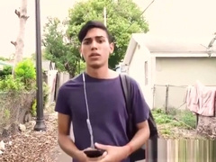 Straight latino twink barebacked outdoor in paid to gay POV