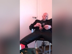 Cigar smokin' skinhead