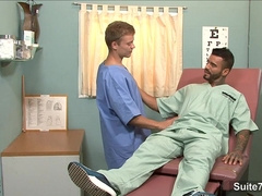 faggot Medic poke His Patient At Work