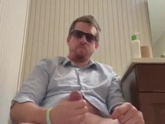 Draining Off on the Rest Room - BlondnBlue222