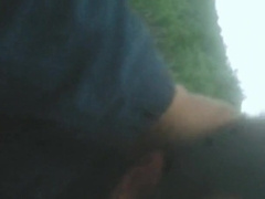 NEXT DOOR ANONYMOUS SCHOOL CAR GIVES ME HEAD OUTSIDE OUR CAMPSITE