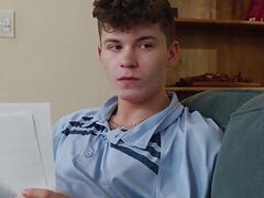 Drake big cock slides down Trevor Harris