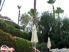 Athletic young amateur Kaleb Scott pees while masturbating