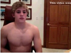 Cute Blond Jerking Off