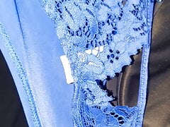 Master Ramon masturbates horny in the hot sexy satin panties of his hot neighbor, Part 2