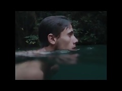 2 men skinny dipping