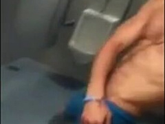 Muscle Guy Unwraps Outdoors, Expecting to Get Caught