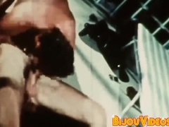 Agitated Retro Police Rides Convict Pecker Between The Bars