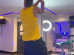 Watch as Thiago Moreira gives a hot college handjob to a straight guy's huge dick