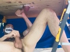jerking table busting some ball-sac hand job only