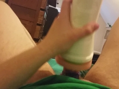 Ravaging my fleshlight stiff with chisel ring. (strong orgasim and shriek