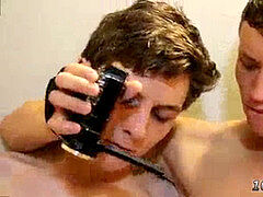 Boys masturbate photo gallery and highly slender queer sex movie Bathroom