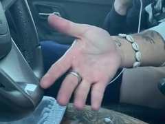 Milking each other in engaged public pile