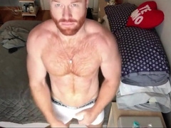 Ginger Wolf Seth Forena Couch Drains His Rod Until He Spunks