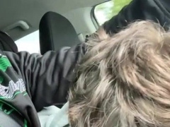 Good-Sized Trouser Snake Dt on Highway with ENORMOUS POP-SHOTS