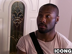 Ebony stud Noah Donovan drilling his boyfriend Roman Todd