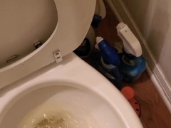 Hippie Strokes off while doing Laundry