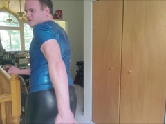 Jizz Thirsty for Shining Spandex Jerk Off Instructions